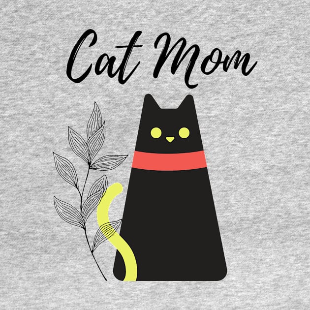 cat mom t-shirt gift for wife mom girl friend friends by TheShoppe